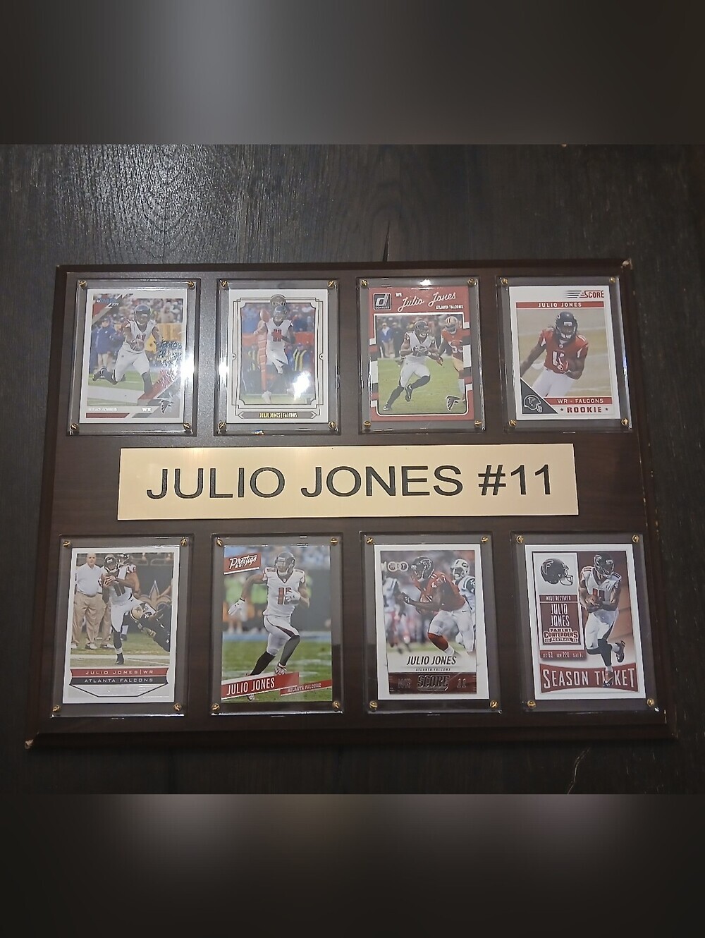 Football #11 Julio Jones Trading Card 12x15 Plaque NFL ATLANTA FALCONS